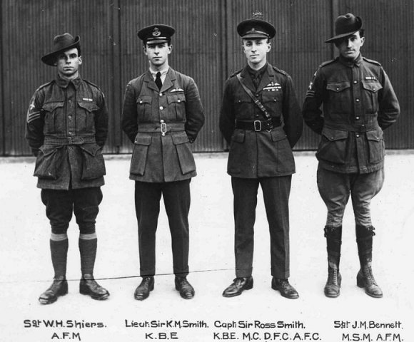 england-australia flight 1919 ross and keith smith wally shiers jim bennett 0260-0001